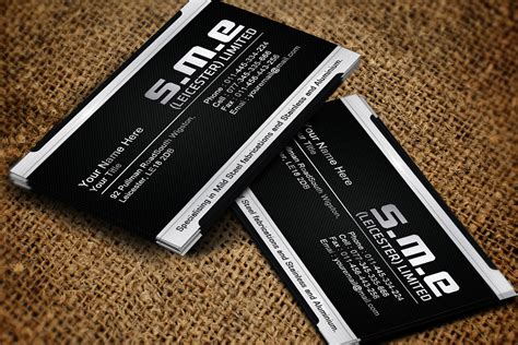 metal fabrication verticle business cards|steel making business cards.